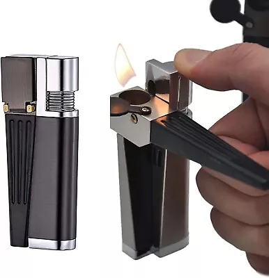 Portable Hitter Lighter - 2 In 1 Metal Lighter With Rotatable Tube UK SELLER • £9.99