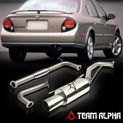 Fits 2000-2003 Nissan Maxima A33[4  TIP SINGLE MUFFLER]SS Catback Exhaust System • $162.89