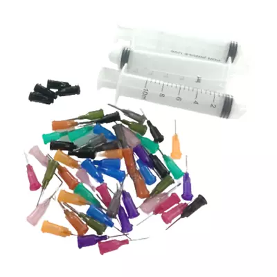 3pcs 10cc Syringe + 50pcs 14G-30G Dispensing Needles Set Liquid Dispenser For SM • $15.04