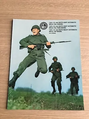 ARGENTINE FM  Light Automatic RIFLE NATO FN - FAL Para FAP 1980 Catalog Brochure • $28.50