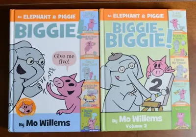 Lot 2 Elephant & Piggie  Biggie  Treasury Picture Books By Mo Willems Pigeon L8 • $29.99