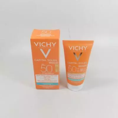 VICHY Capital Soleil SPF 50 DRY TOUCH FACE FLUID TINTED 50 Ml *NEW IN BOX* • $19.54