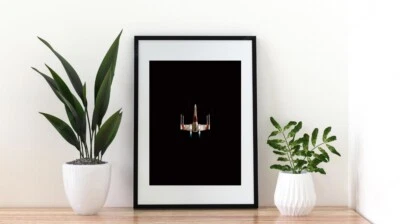 A4 X Wing Class Minimal Star Wars  music Film Art Retro Poster  culture Print • $7.21