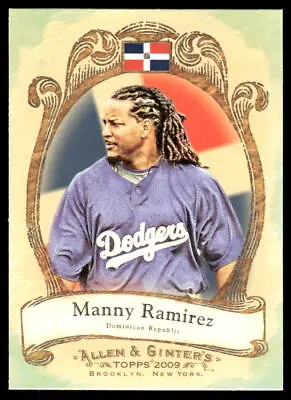 Manny Ramirez 2009 Topps Allen & Ginter National Pride #NP35 Los Angeles Dodgers • $0.99