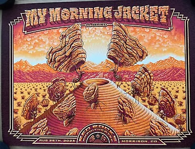 My Morning Jacket Poster Red Rocks Colorado 2023 Pete Schaw Jim James #35/750 • $79.99