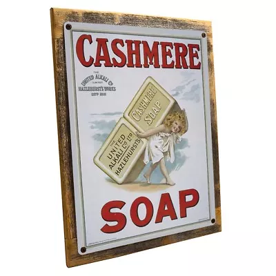 Cashmere Soap Metal Sign; Wall Decor For Bath Or Laundry • $109.99