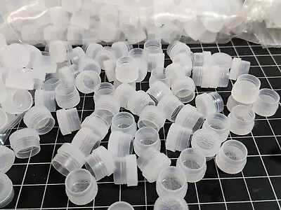 1000 LOT Plastic Test Tube Caps Plugs Fisherbrand Lab Glass 12mm 13mm Culture • $25
