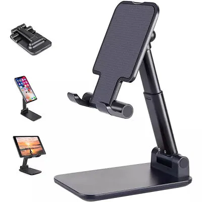 Universal Adjustable Portable Mobile Phone Stand Desktop Holder Desk Ipad Iphone • £5.84