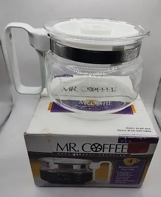 Mr. Coffee D40 Replacement Decanter Carafe Pot White 4 Cup NEW - OPEN BOX • $23.96