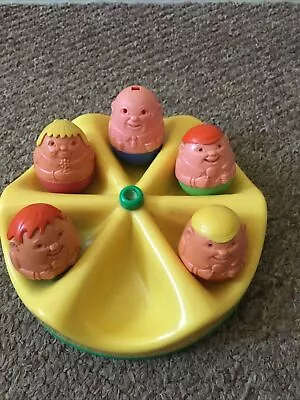 Weebles Vintage Roundabout With 5 Weebles • $5.60