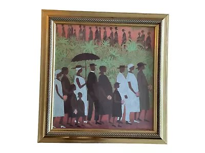 Vintage Funeral Procession By Ellis Wilson 30x30 Large Professionally Framed • $599.99