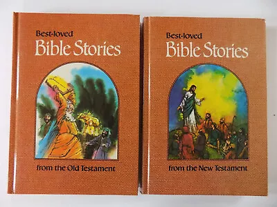 Lot 2 Best Loved Bible Stories From The Old And New Testament Books Vtg • $11.72