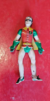 Vintage 1973 Mego Robin Original WGSH Bend N Flex Bendy Rubber Action Figure • $9.95