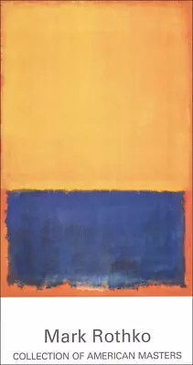 Mark ROTHKO Yellow Blue Orange 1955 Premium Art Poster 34 X 18 • $49