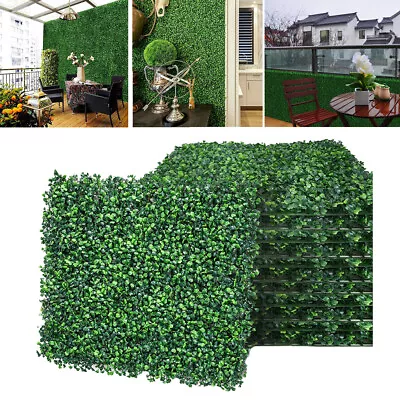 6pcs Artificial Hedge Leaf Fence Roll Privacy Screen Balcony Wall Cover Garden • £17.95