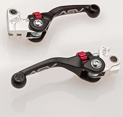 ASV F4 Brake & Clutch Lever Set Short Black KTM 200 250 300 XC EXC 1998-2008 • $175