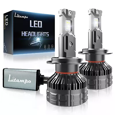 Litampo H7 LED Headlight Bulb Kit High Or Low Beam Super Bright White 6000K 120W • $24.68