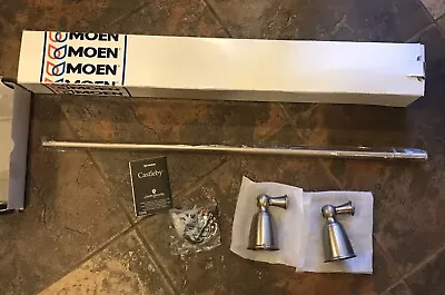 Moen Castleby Towel Bar Brushed Nickel 24  New In Box - YB2524BN • $15