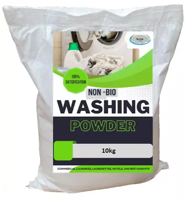 Non Bio Washing Powder 10KG Big Value Sack Fresh 500+ Washes Brighter Whites  • £17.99