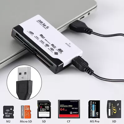 Multifunction Memory Card Reader For Micro SD SD XD CF M2 And MS TF Card • $8.15