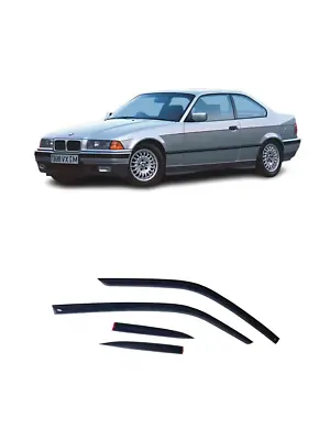 Windows Visors Deflector For BMW 3 Coupe 2d (E36) 1991-1999 Sun Rain Guard • $98