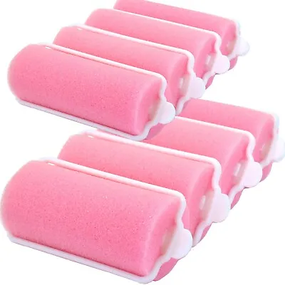 SMALL / LARGE FOAM HAIR ROLLERS Sleep In Curlers Curl Wave Styling SOFT SPONGE • £4.99