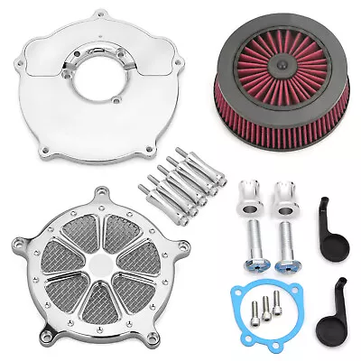 Air Cleaner Filter Intake Chrome For Harley Sportster 48 72 XL 883 XL1200C 91-23 • $92.88