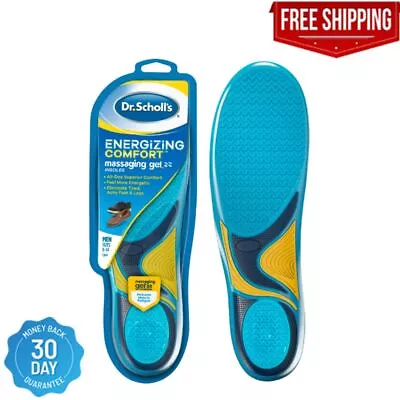 Dr Scholls Insoles Men WORK Massaging Gel Full Shoe Insole Sz 8-14 (1 Pair) • $18.13