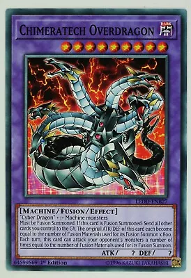 YuGiOh Chimeratech Overdragon LEDD-ENB27 Common 1st Edition • £0.99