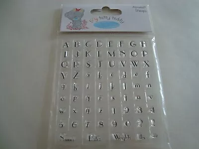 Tatty Teddy Me To You Alphabet Clear Stamps Set 69 Pieces Girl Brand New • £6.99