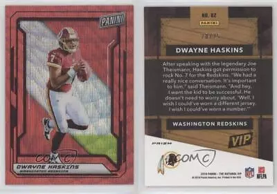 2019 Panini National Convention VIP Red Prizm /25 Dwayne Haskins #82 Rookie RC • $5.13