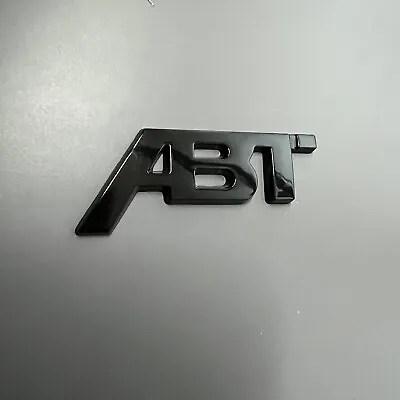 ABT Gloss Black Badge Small Rear Tailgate Boot VW SEAT AUDI SKODA  • £5.45