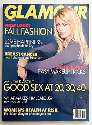 Glamour Magazine First Look Fall Fashion Caludia Schiffer August 1996 • $22.95