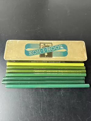 VTG Koh-I-Noor Tin Metal Drawing Pencils Box Bloomsbury NJ Poly Color W/pencils • $19.99