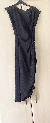 £2.99 • Buy WalG Grey V Neck Cap Sleeve Side Split  Dress M