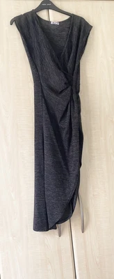£2.99 • Buy WalG Grey V Neck Cap Sleeve Side Split  Dress M