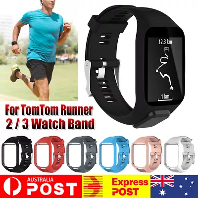 Replacement Silicone Band Strap For TomTom Runner 2 / 3 Spark/3 Sport GPS Watch • $9.10