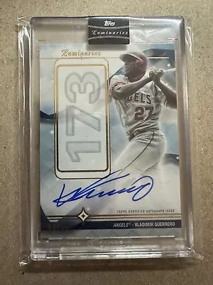 2023 Luminaries Vladimir Guerrero Sr Home Run King Auto 8/15 • $43