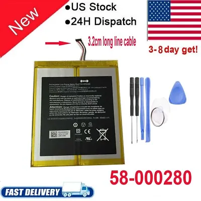 $28.55 • Buy 58-000280 Battery For Amazon Kindle Fire HD 10(7th Generation) SL056ZE 26S1015-A