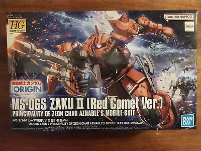 NEW Bandai Gunpla High Grade Model MS-06S Zaku II (Red Comet Ver.) • $23