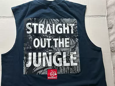 Maui Built Straight Out  The Jungle Xl Dark Blue Sleeveless T-shirt • $20