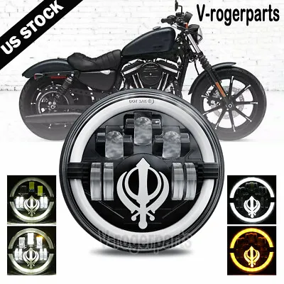 7 Inch DOT LED Headlight For Yamaha V-Star XVS 650 950 1100 1300 Classic Stryker • $42.99