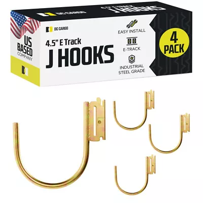 DC Cargo E-Track J Hook 4? 4-pack • $26.49