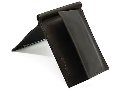 $13.49 • Buy Genuine Leather Z Fold Money Clip Front Pocket Men's Wallet