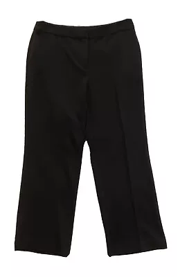 SIGRID OLSEN Black Modernist High Rise Trouser Pants Sz 6 Petite Career Stretch • $11.49