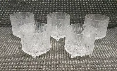$220 • Buy 🔶️mcm 5 Iittala Glass Ultima Thule Tapio Wirkkala Glasses Danish Modern Retro
