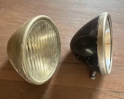 Model A Ford Headlights / Headlamps Vintage Pair For Refurb Rat Rod USA • $105