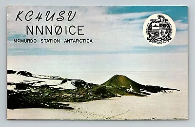 Antarctica McMurdo Station Department Of The Navy Ham Radio QSL Card KC4USV • $19.83