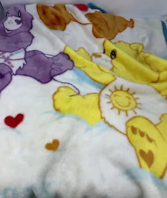 Care Bears Baby Soft Blanket 52x 37 Vintage • $22