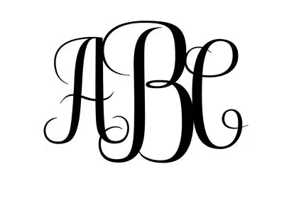 Monogram Monogram Custom Decal Sticker Yeti Wall Car Pick Your Color • $2.25